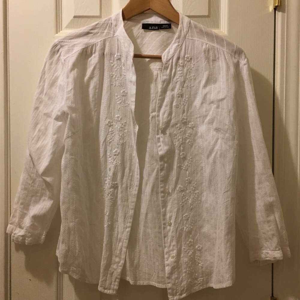 White Button down shirt